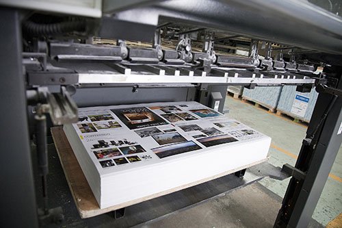 Offset printing press running a large production run at GLL Printing House, Valenzuela City